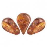 Les perles par Puca® Amos kralen Crystal copper spotted 00030/65324
